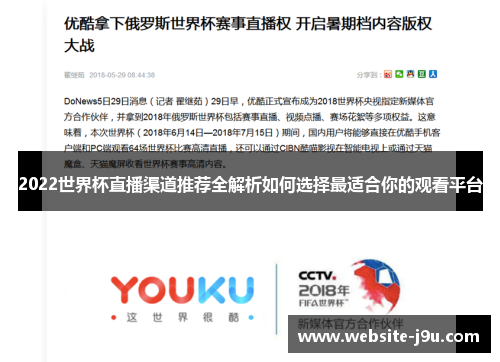 2022世界杯直播渠道推荐全解析如何选择最适合你的观看平台